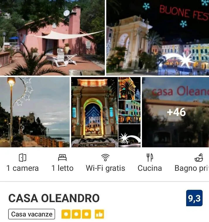 Holiday home Casa Oleandro Villa Finale Ligure Italy